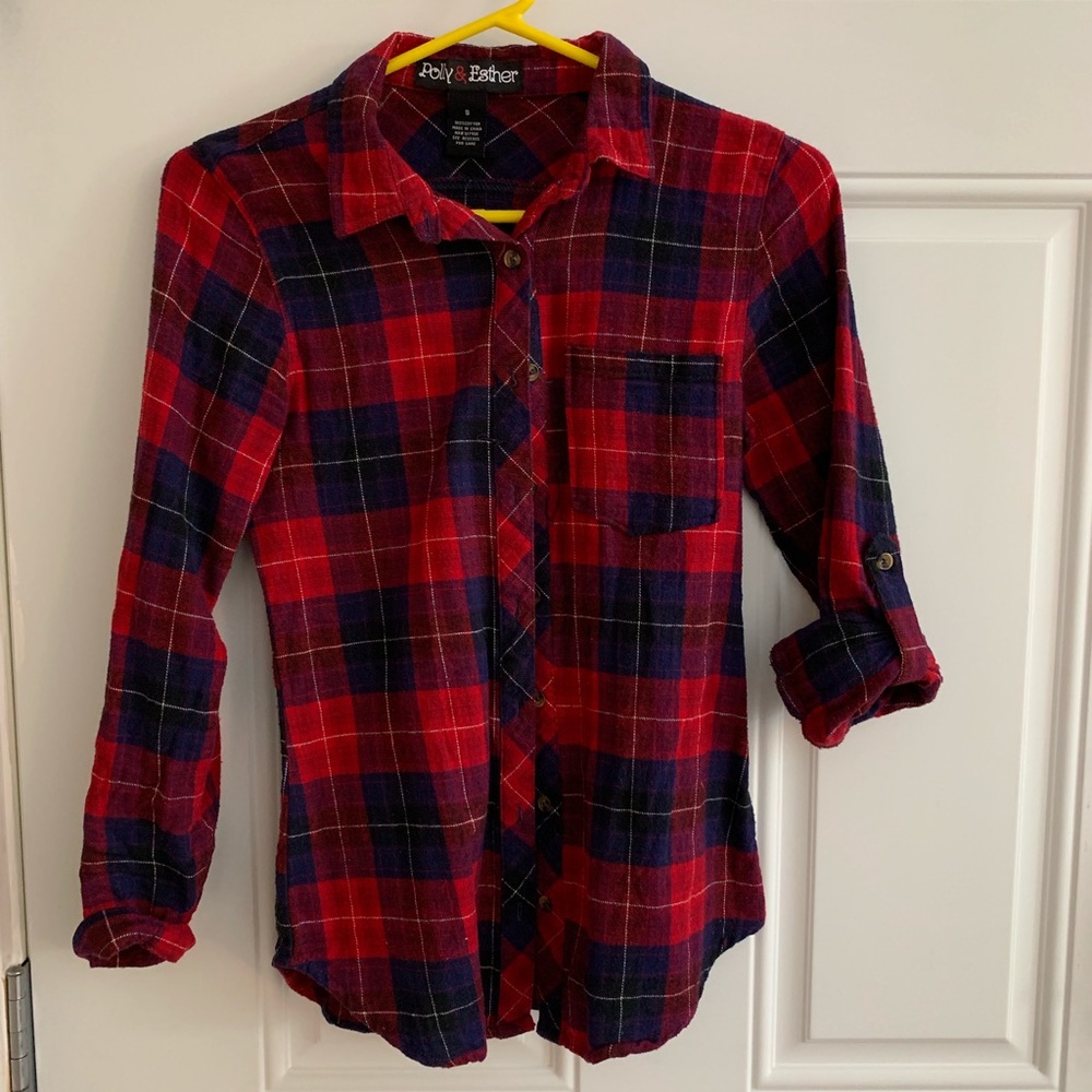 Polly & Esther Flannel top